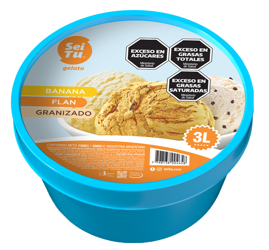 BALDE 3 LITROS BAN-FLAN-GRAN
