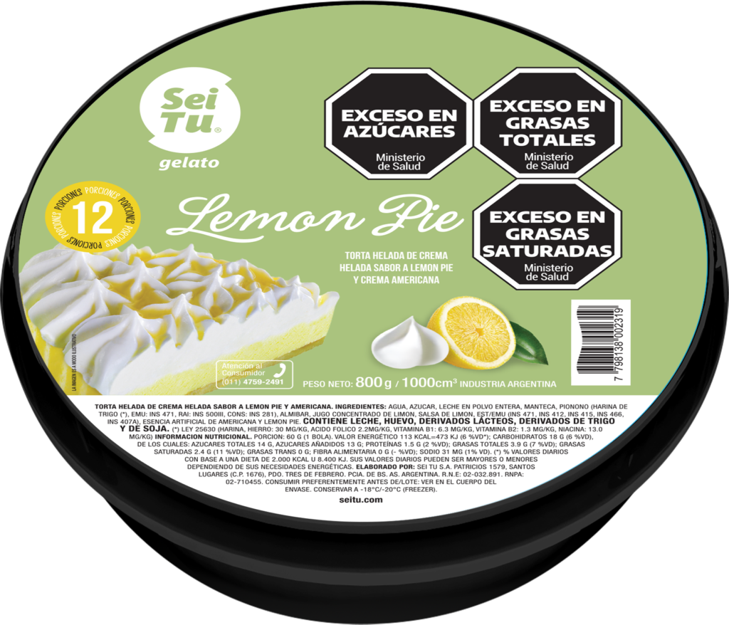 TORTA HELADA LEMON PIE