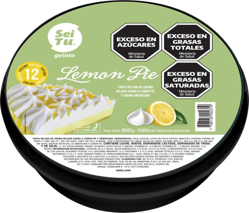 TORTA HELADA LEMON PIE
