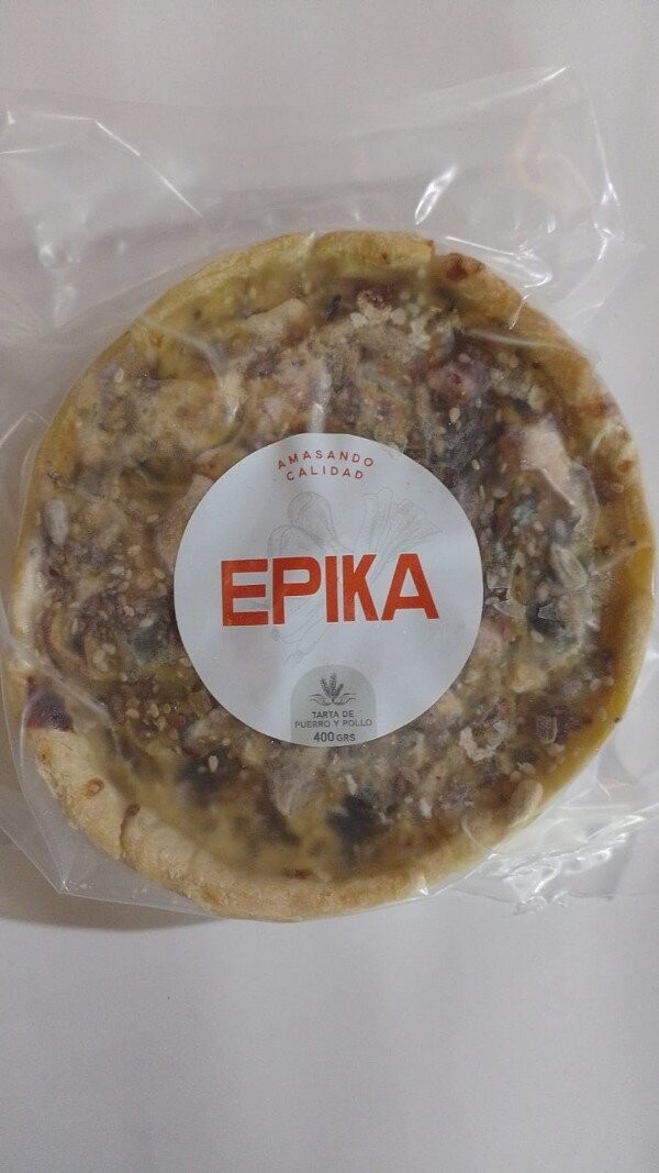 TARTA DE PUERRO Y POLLO EPIKA.