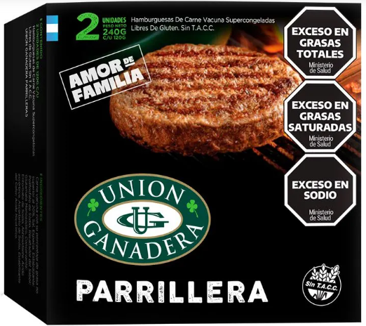 Hamburguesa Parrillera Union Ganadera 2 x 120g