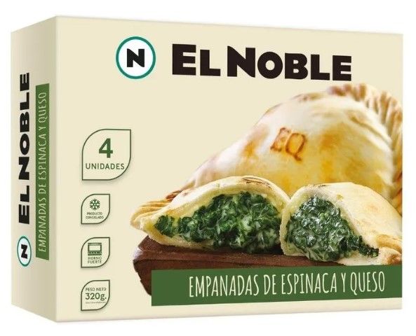 EMPANADAS DE ESPINACA X 4 U. EL NOBLE