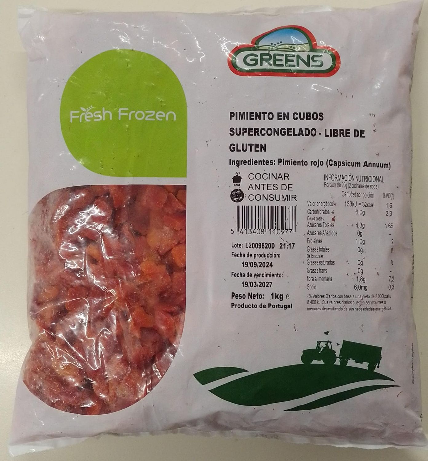 Morron Rojo GREENS  x 1kg
