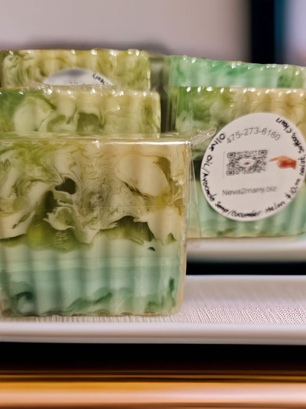 Olive oil/Avocado soap/Cucumber Melon fragrance