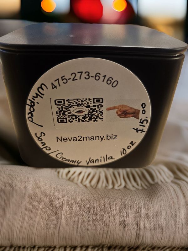 Whipped soap/Creamy vanilla 10 oz
