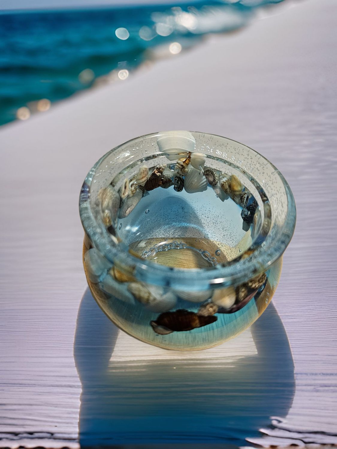 Down by the sea Resin Jar