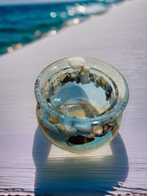 Down by the sea Resin Jar