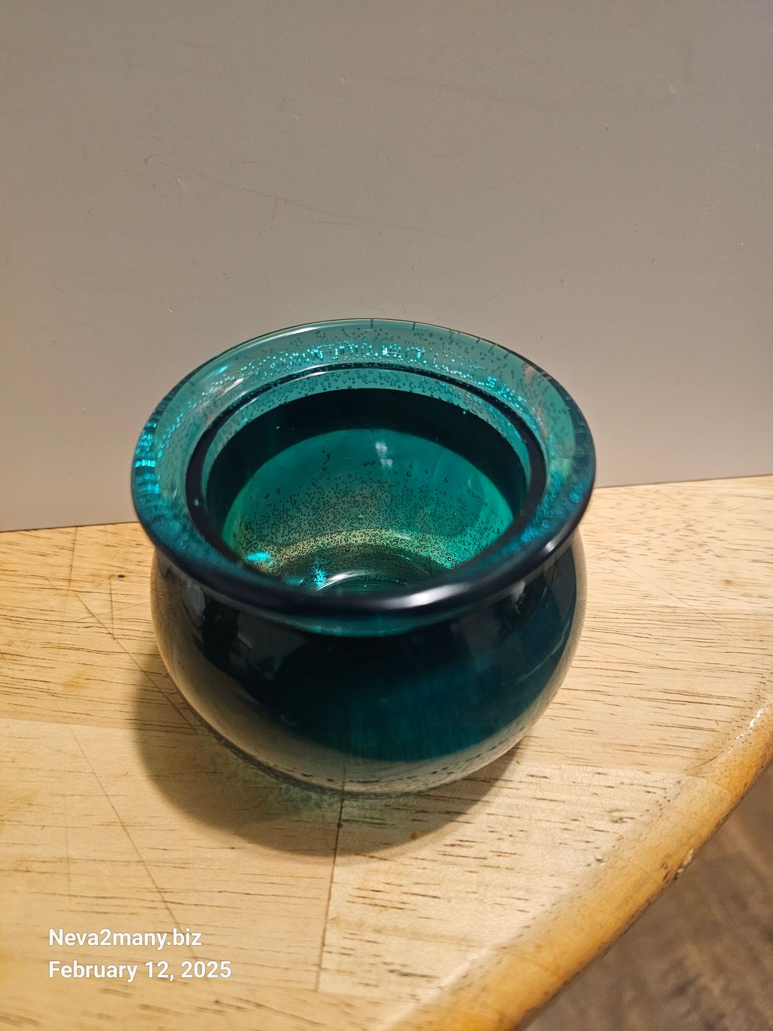 My Teal &amp; Watermelon colored Resin Jar (Handcrafted)
