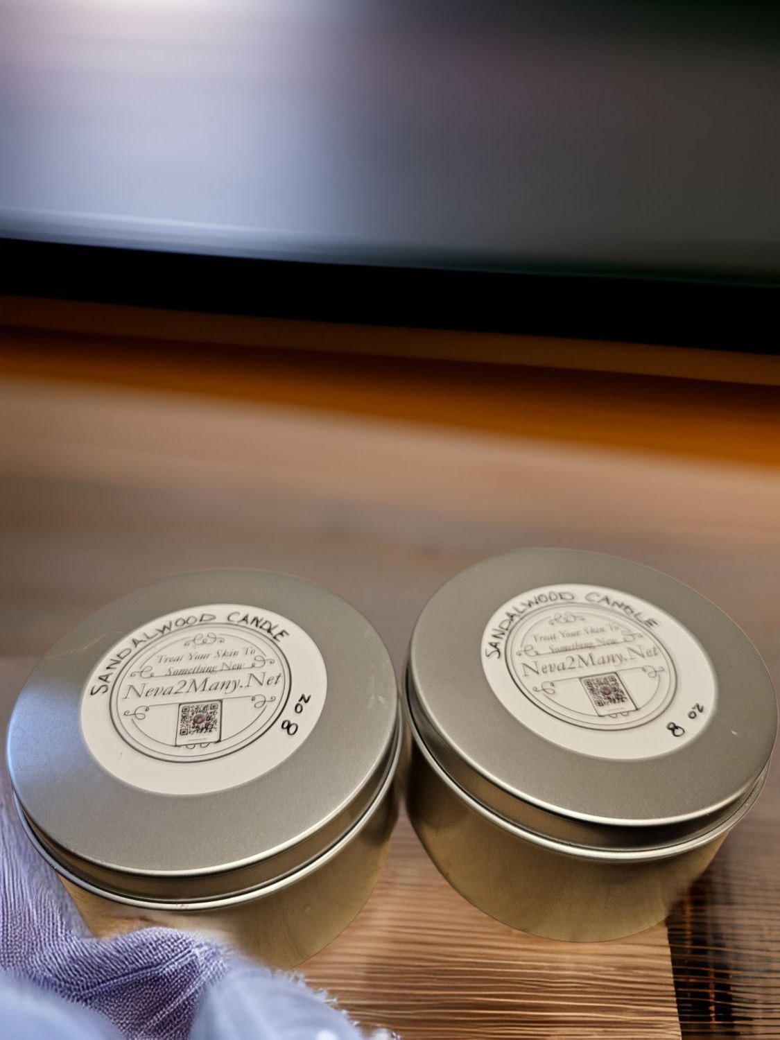 Sandalwood 8oz soy wax candle
