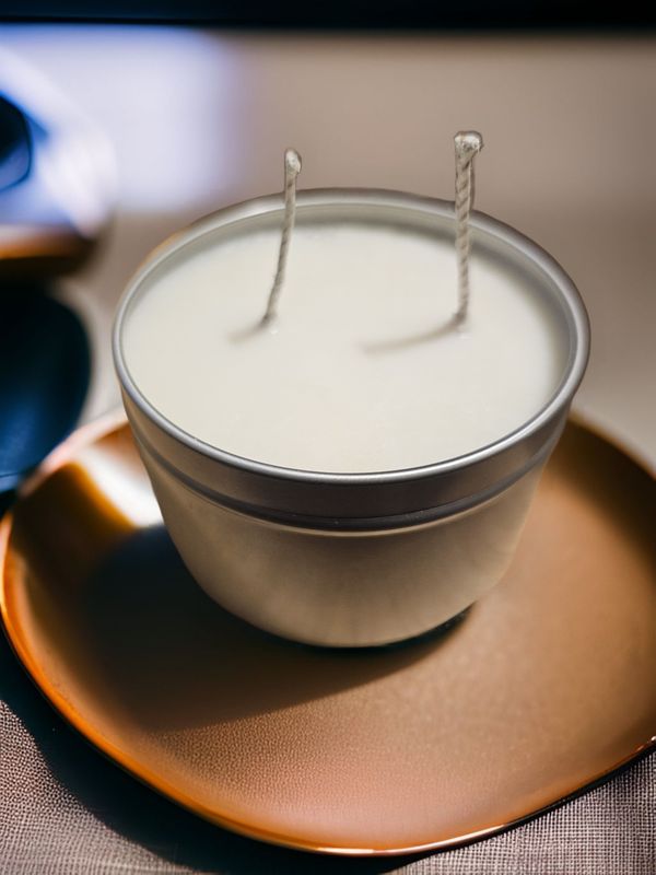 Hot fudge candle 8oz Tin