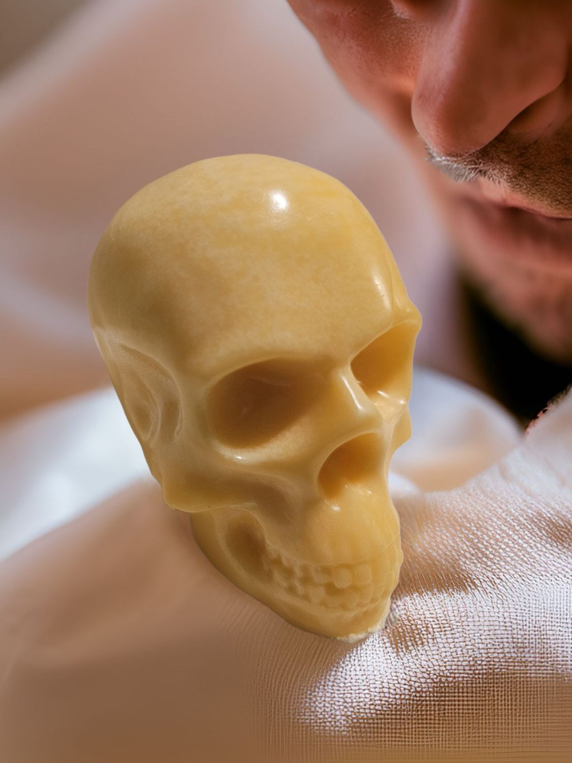 Buttermilk skull/&quot;INTENSE&quot; Terre D&#39; Hermes fragrance
