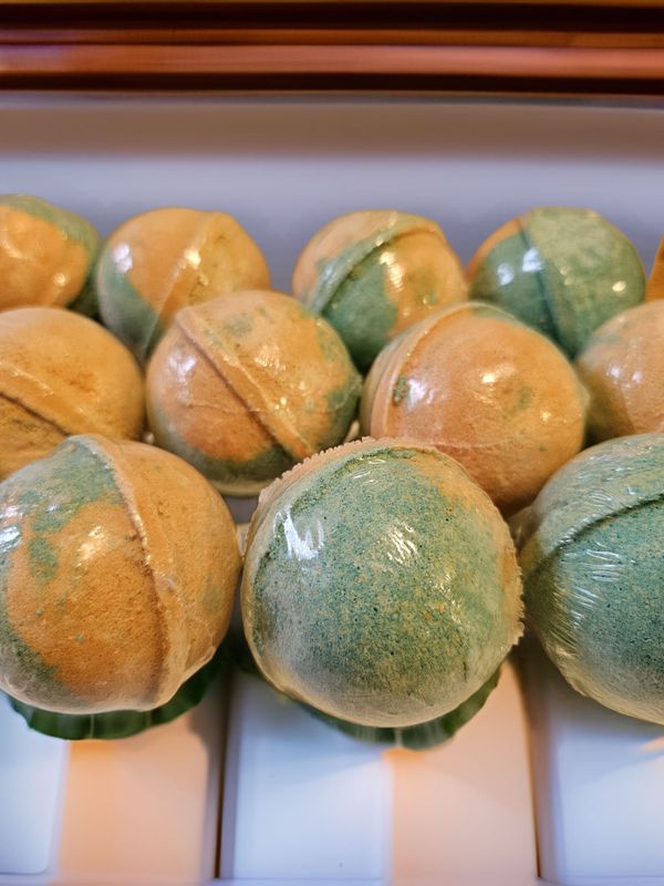 Cucumber melon Bath bombs (Tennis Ball sized)