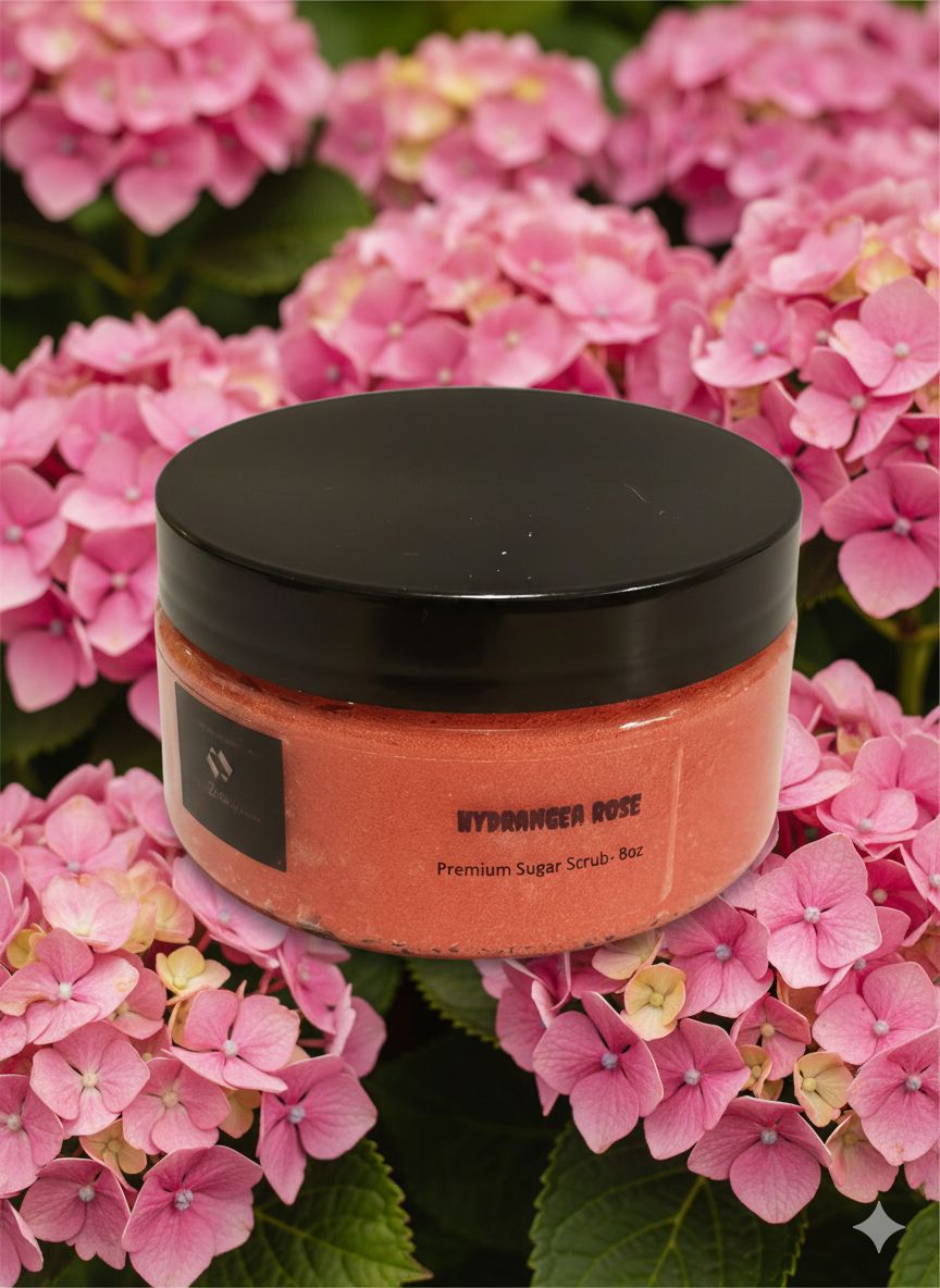 Premium Sugar scrub-Hydrangea Rose