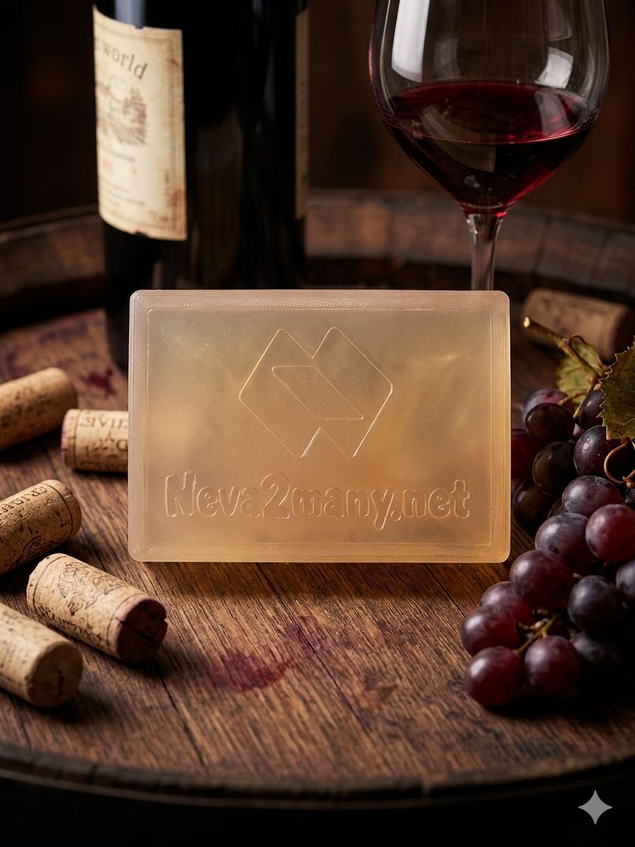 Red Wine Soap–Champagne Grapes &amp; Roses
