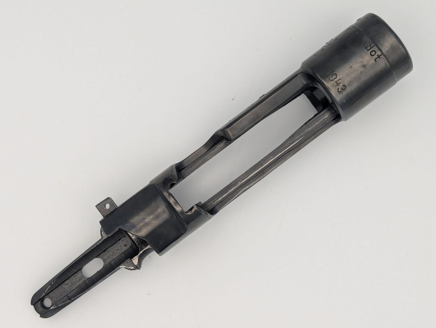 BNRO CZ K98k receiver, marked BNRO CZ K98k receiver, marked "DOT 1943" , drilled and tapped for side mount (EB - R642)
