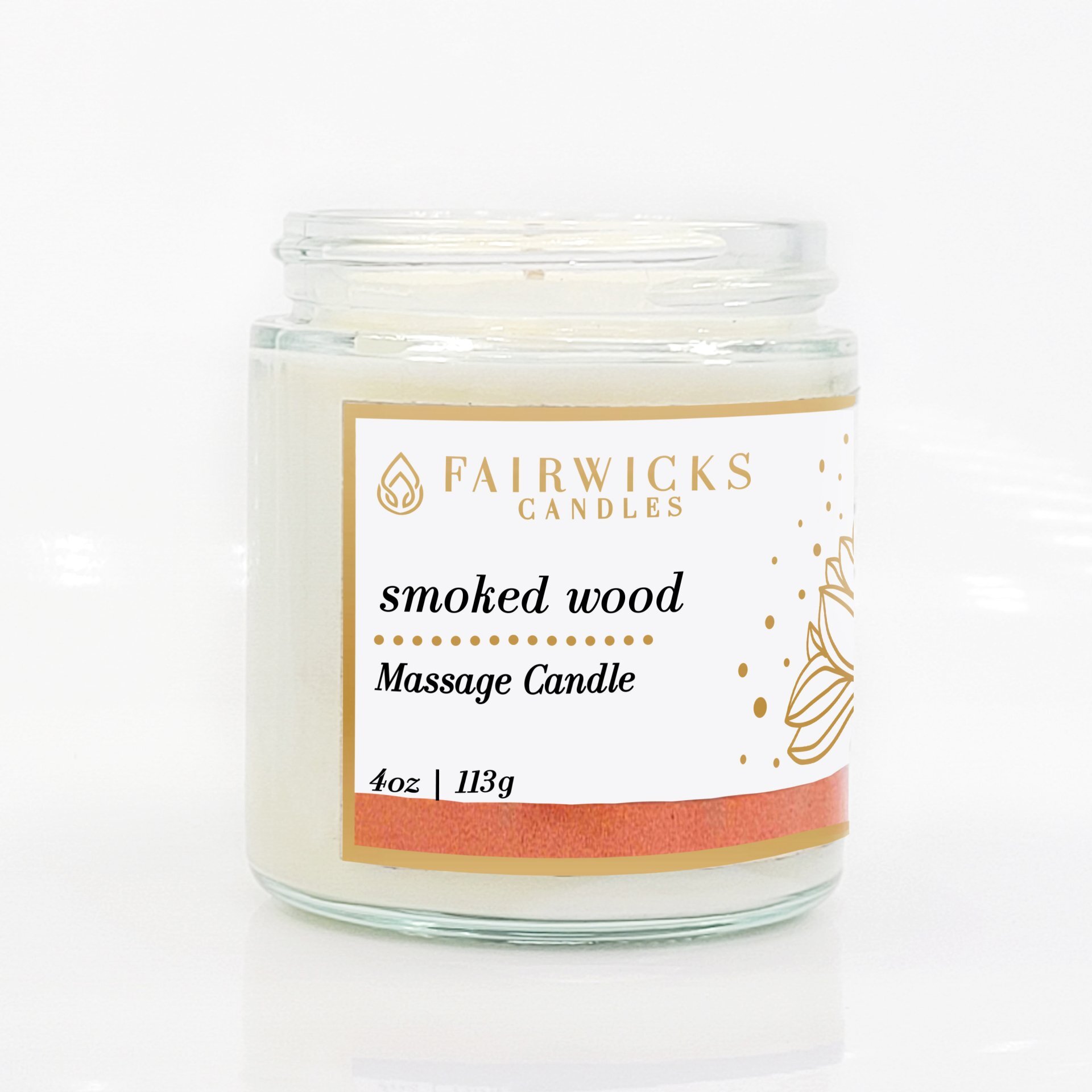 Smoked Wood Massage Candle
