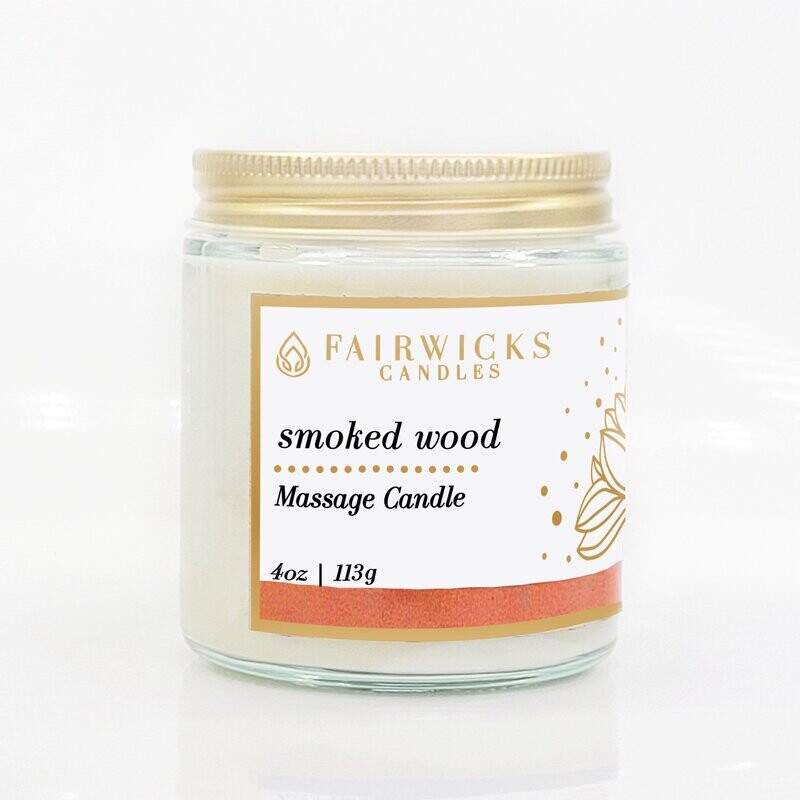 Smoked Wood Massage Candle