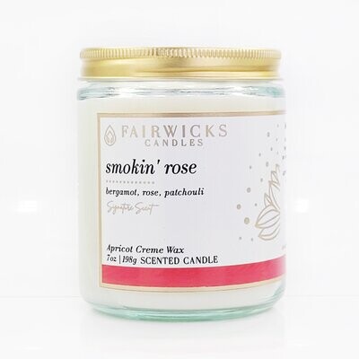 Smokin' Rose Jar Candle