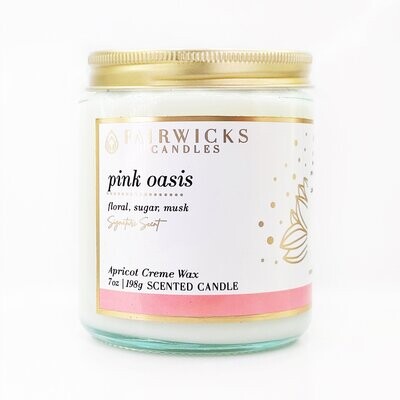 Pink Oasis Jar Candle