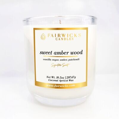Sweet Amber Wood Candle