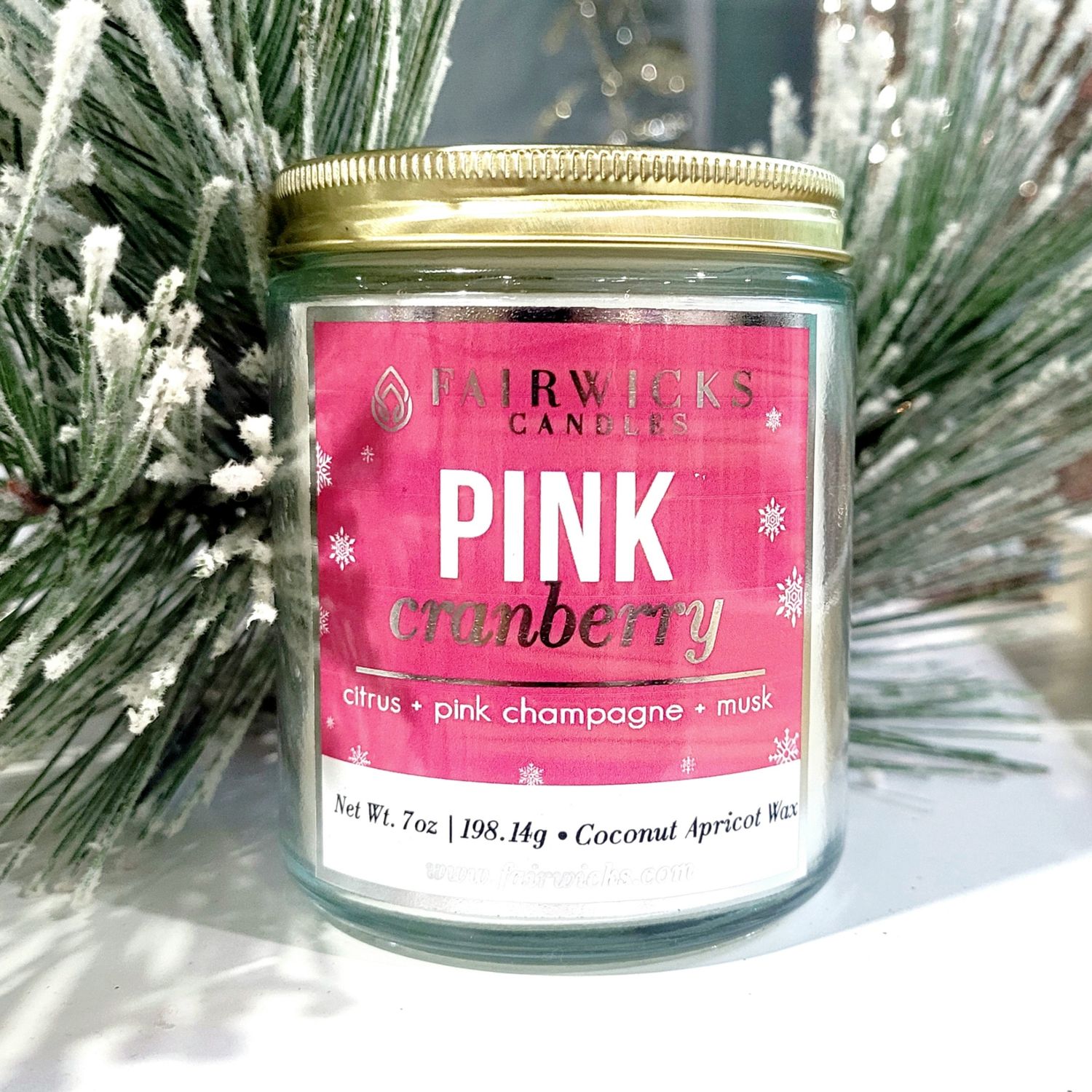 Pink Cranberry Jar Candle