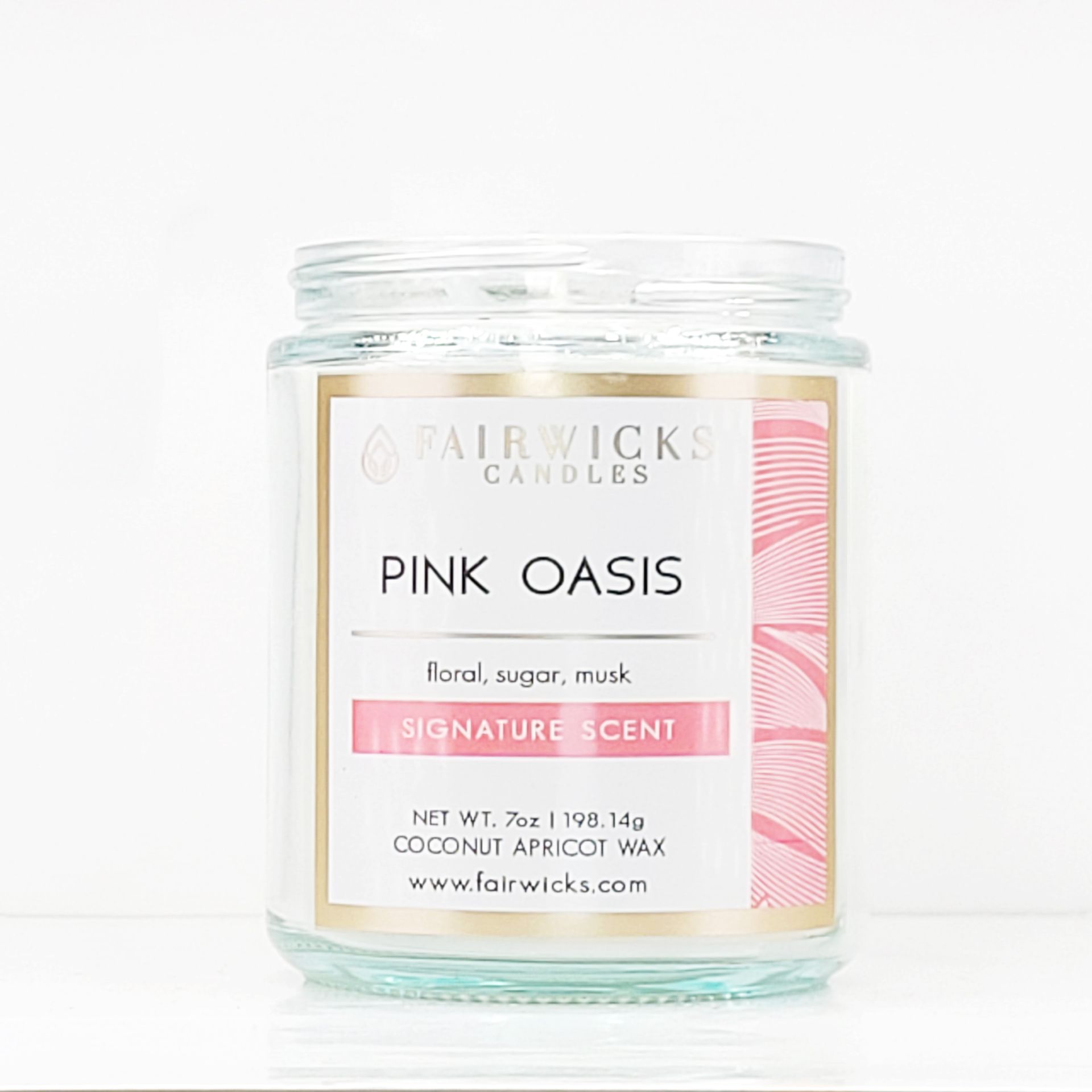 Pink Oasis Jar Candle