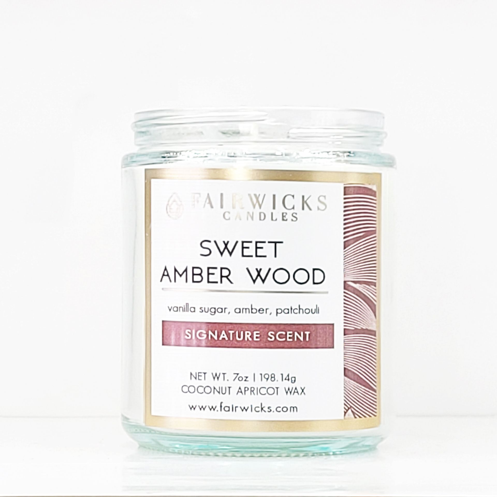 Sweet Amber Wood Jar Candle