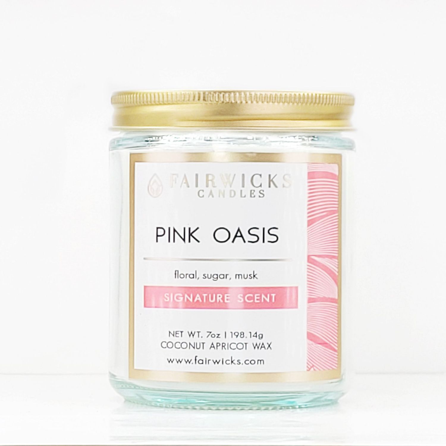Pink Oasis Jar Candle