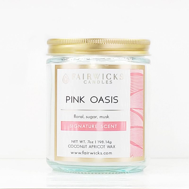 Pink Oasis Jar Candle