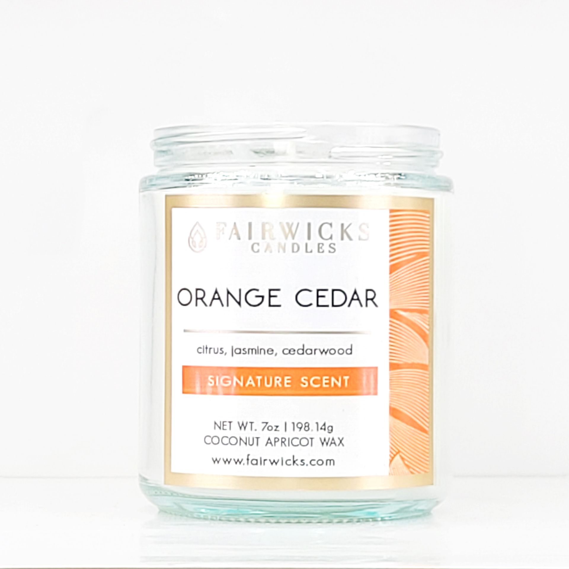 Luxury candle in glass jar – Bold Vibrant Citrus Home Fragrance