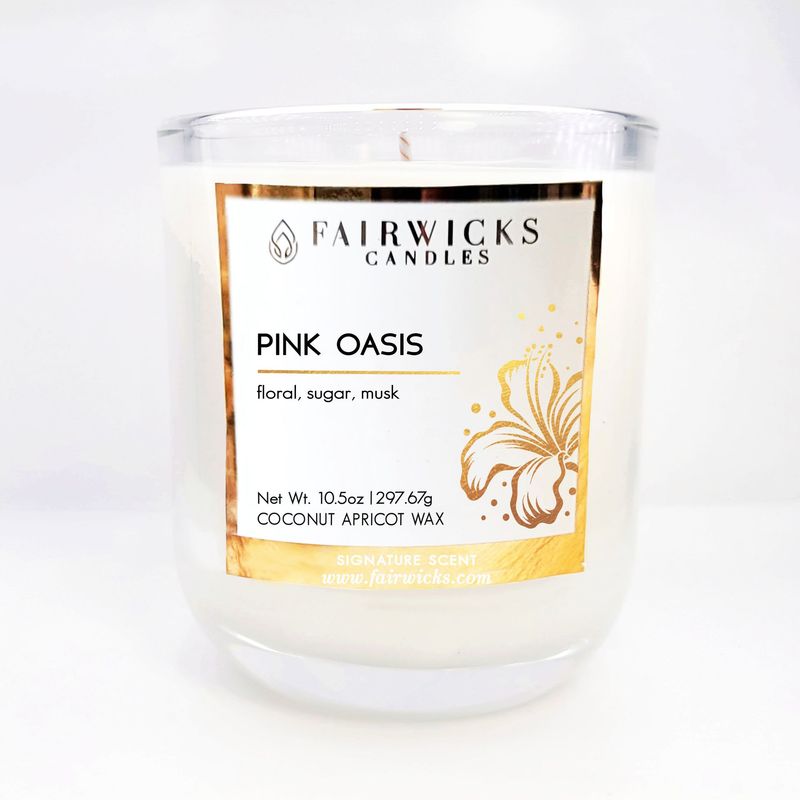Luxury candle in glass jar – Elegantly Peony and Jasmine Home Fragrance