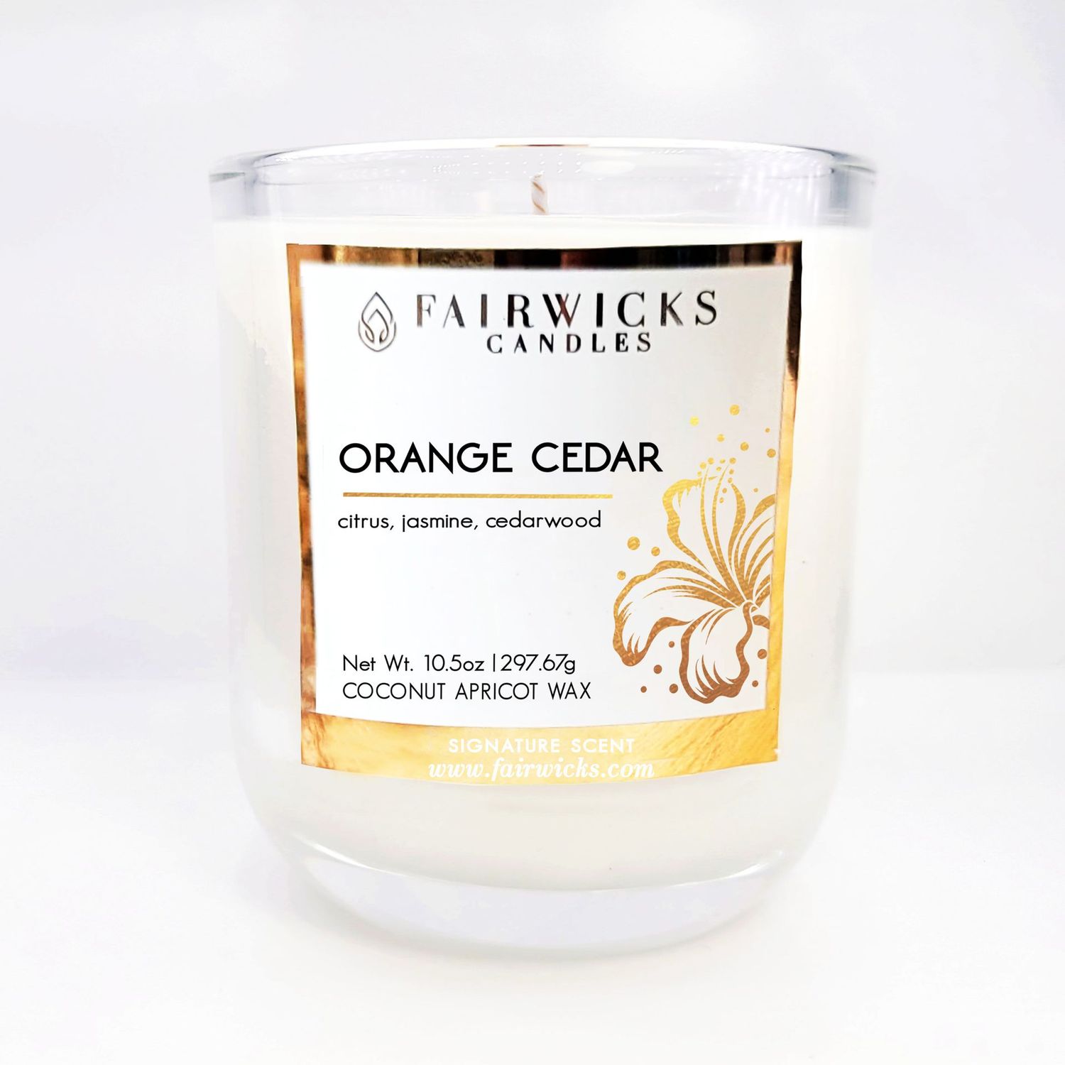 Luxury High End candle in glass jar – Bold Vibrant Citrus Home Fragrance