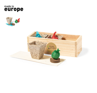 Kit giardino con semi di piante da tavola