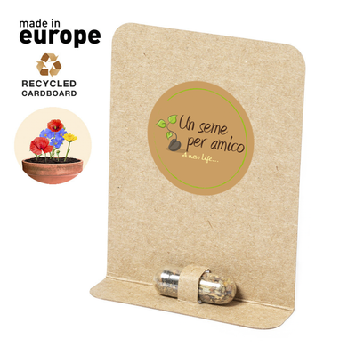 Capsula con semi di fiori