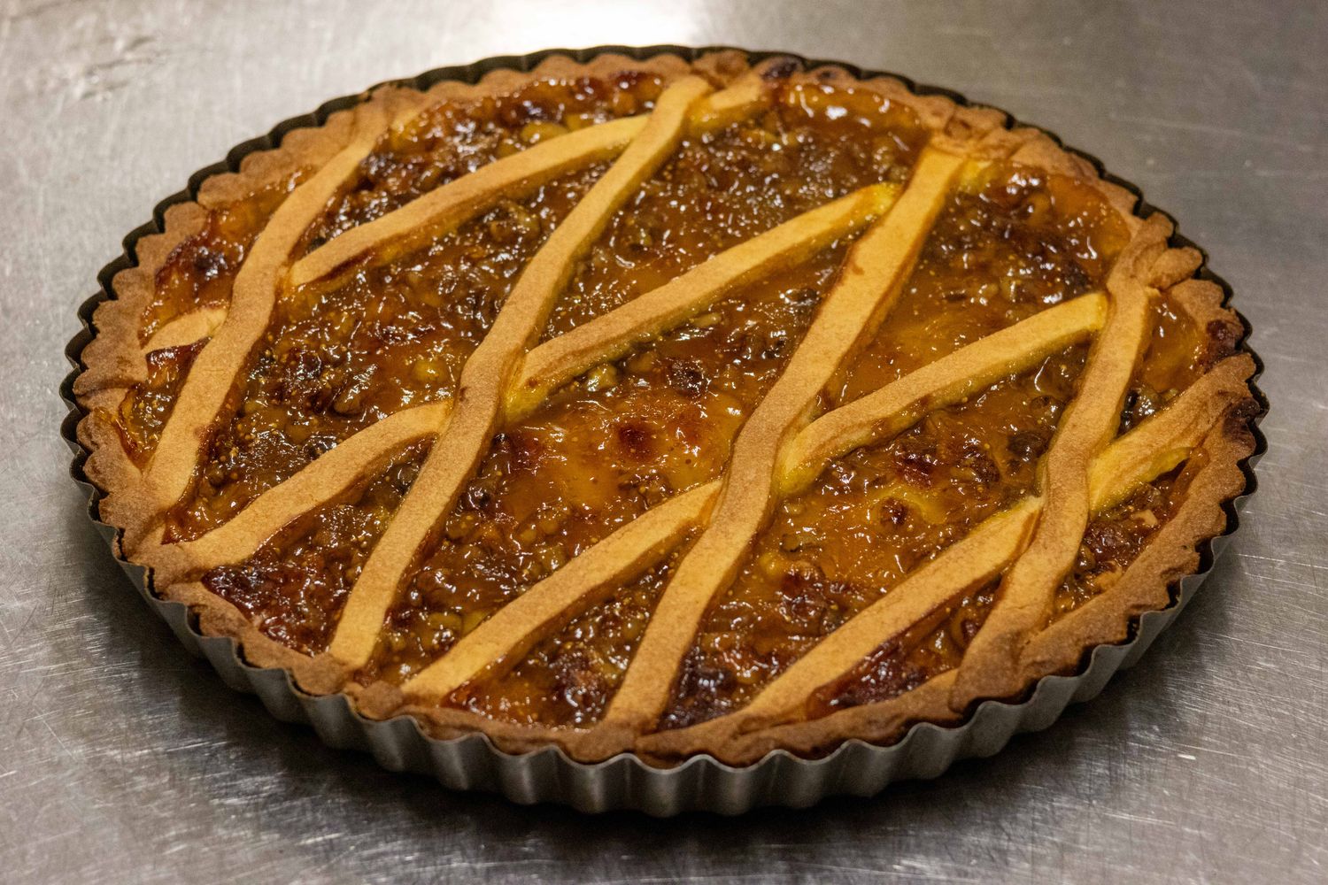 Crostata con confettura di Arancia, Fichi e Noci