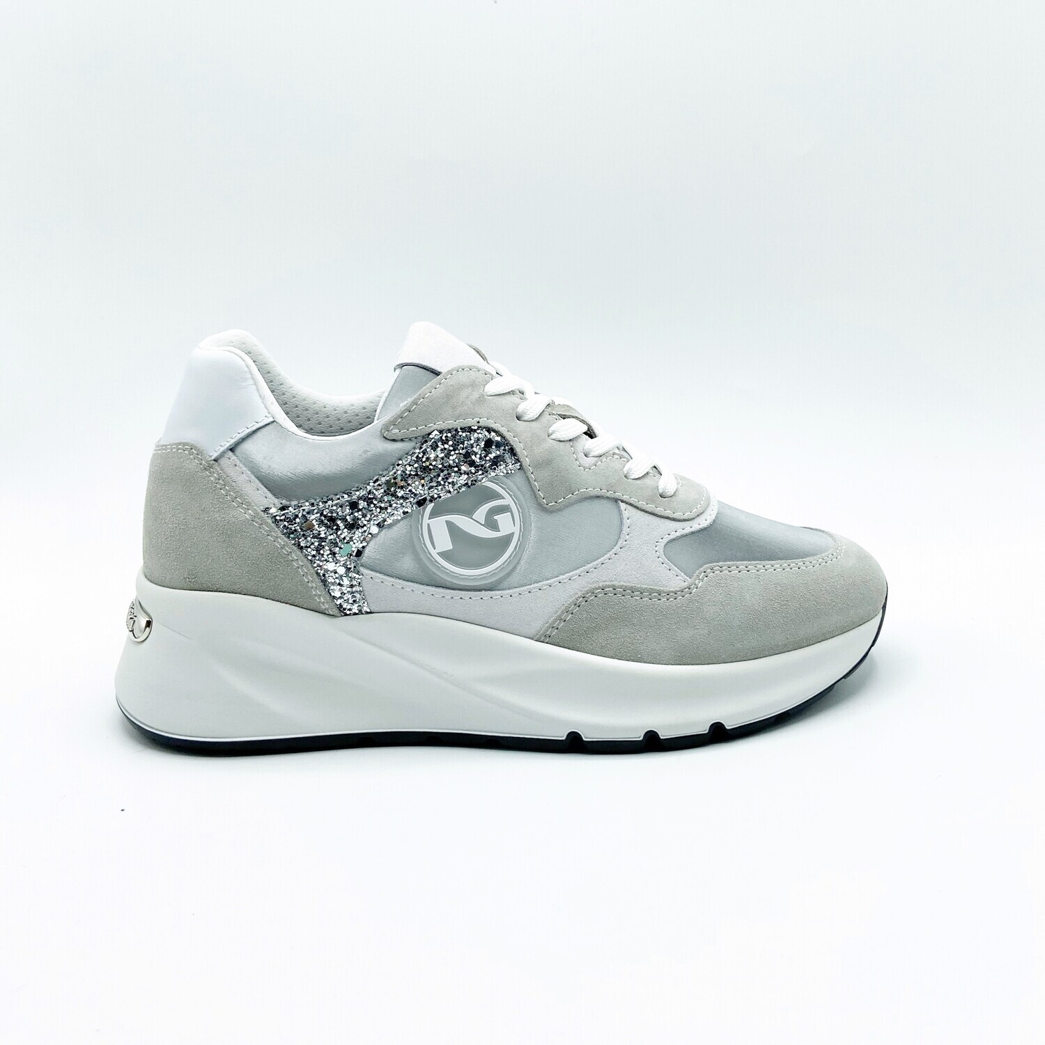 Sneakers Nero Giardini art.E218041D/721 colore argento