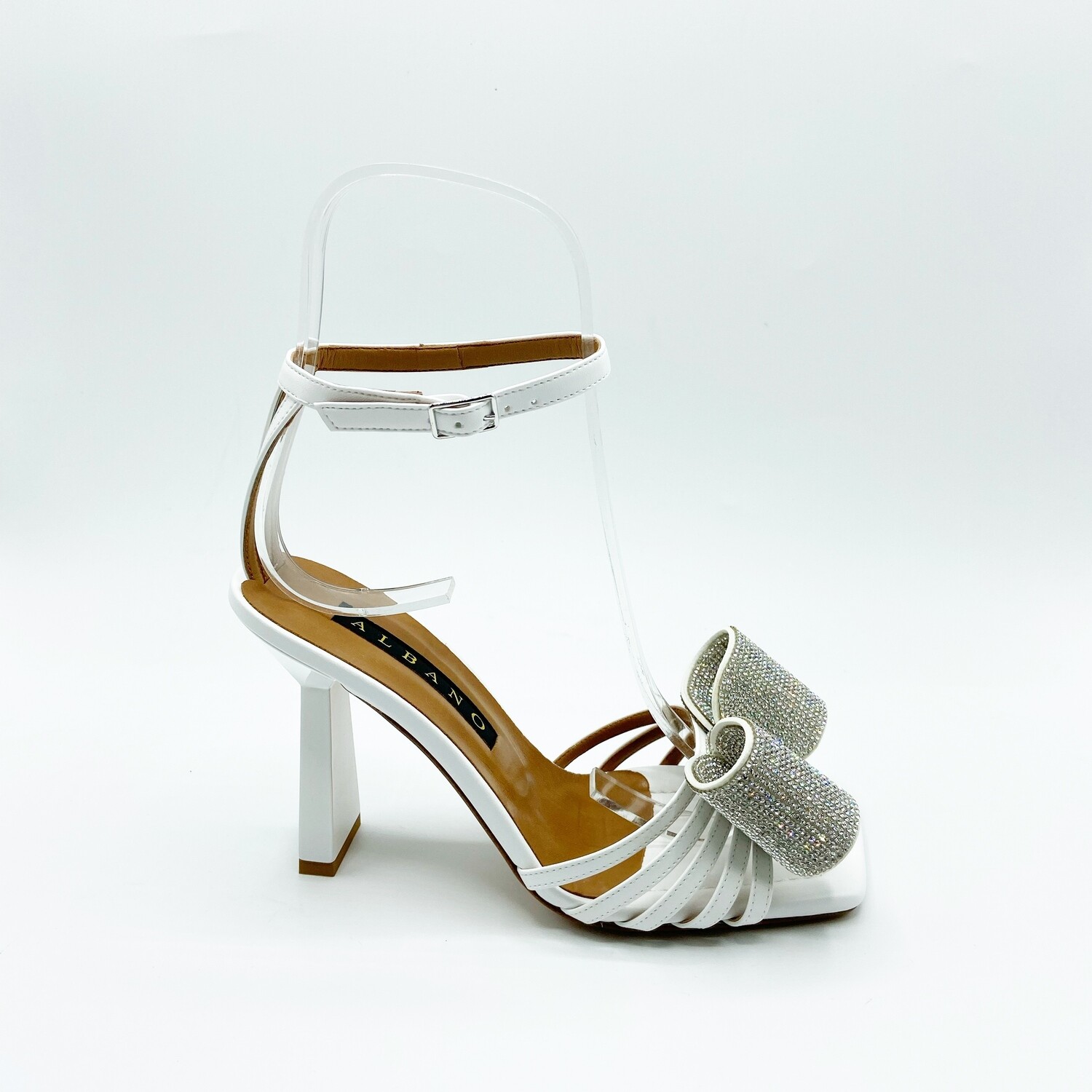 Sandalo gioiello Albano art.A3012 colore bianco