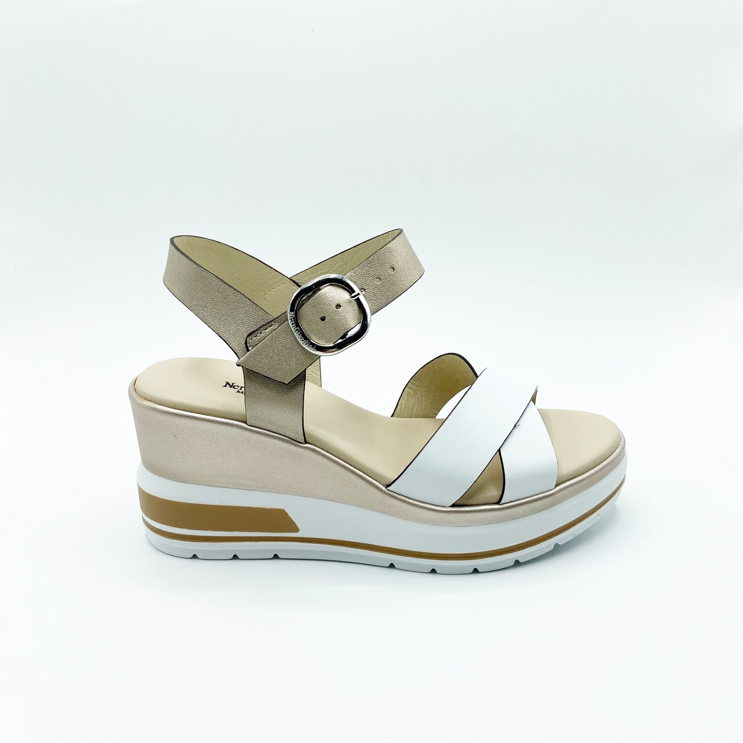 Sandalo Nero Giardini art.E218737D/700 colore bianco