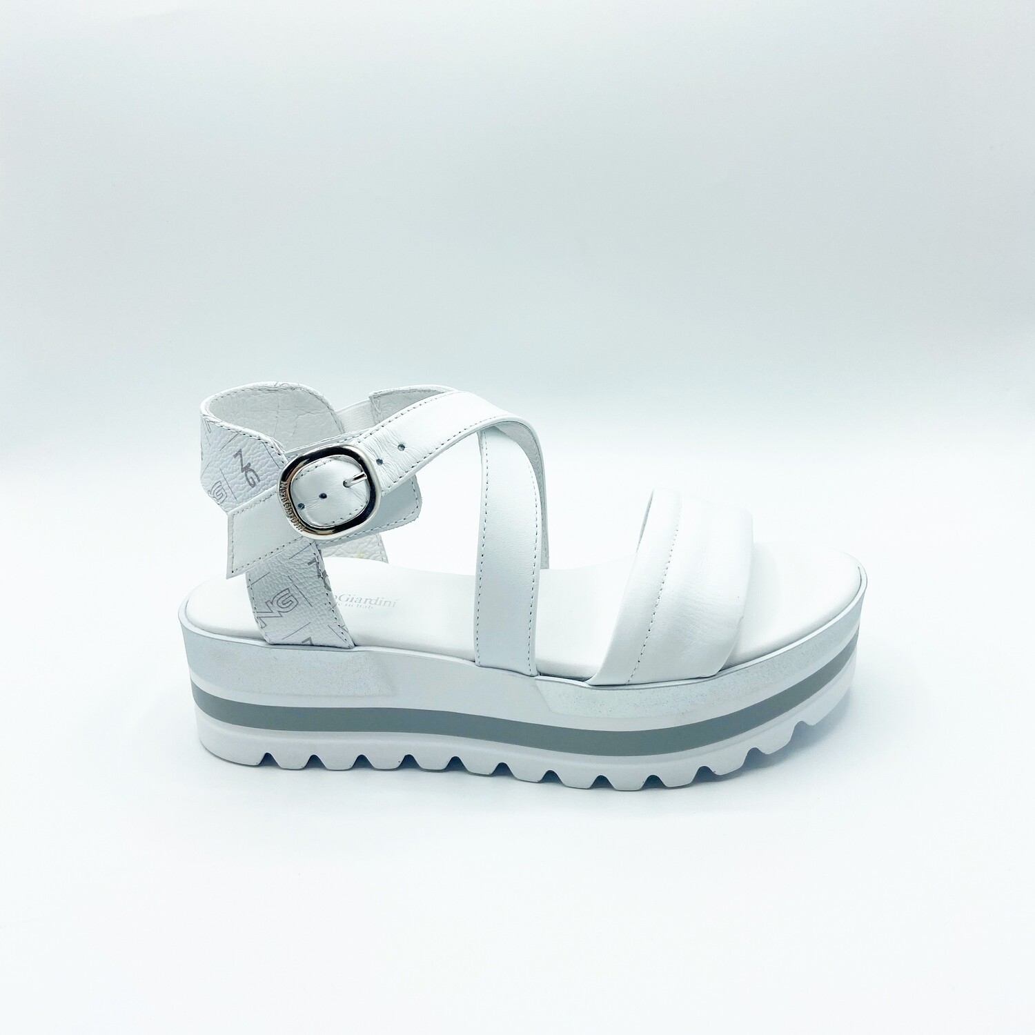 Sandalo Nero Giardini art.E218881D/707 colore bianco