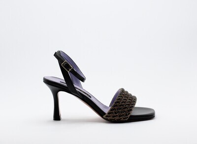 Sandalo gioiello Albano art.5211 colore nero