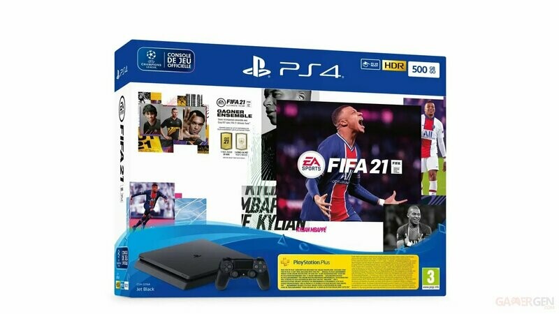 Pack Sony Ps4 500 Go+Fifa 21+Vch Fut+Vch Ps+ 14 Jr