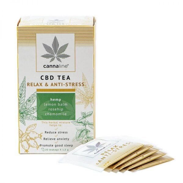 "Cannaline" CBD Tee - Relax & Anti Stress