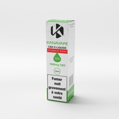 "Kanavape" CBD Liquid 1000mg Strawberry Diesel