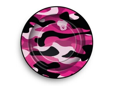 Aschenbecher "Fluo Camouflage Pink" aus Metall, Ø 14 cm