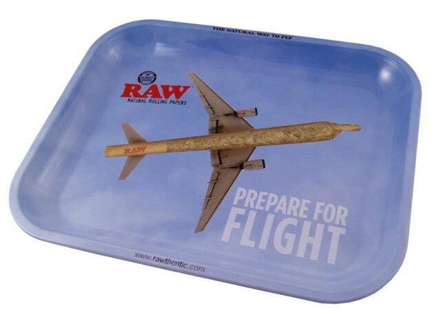 "RAW" Rolling Tray Drehunterlage Metall - "Flying High", 28 x 34 cm