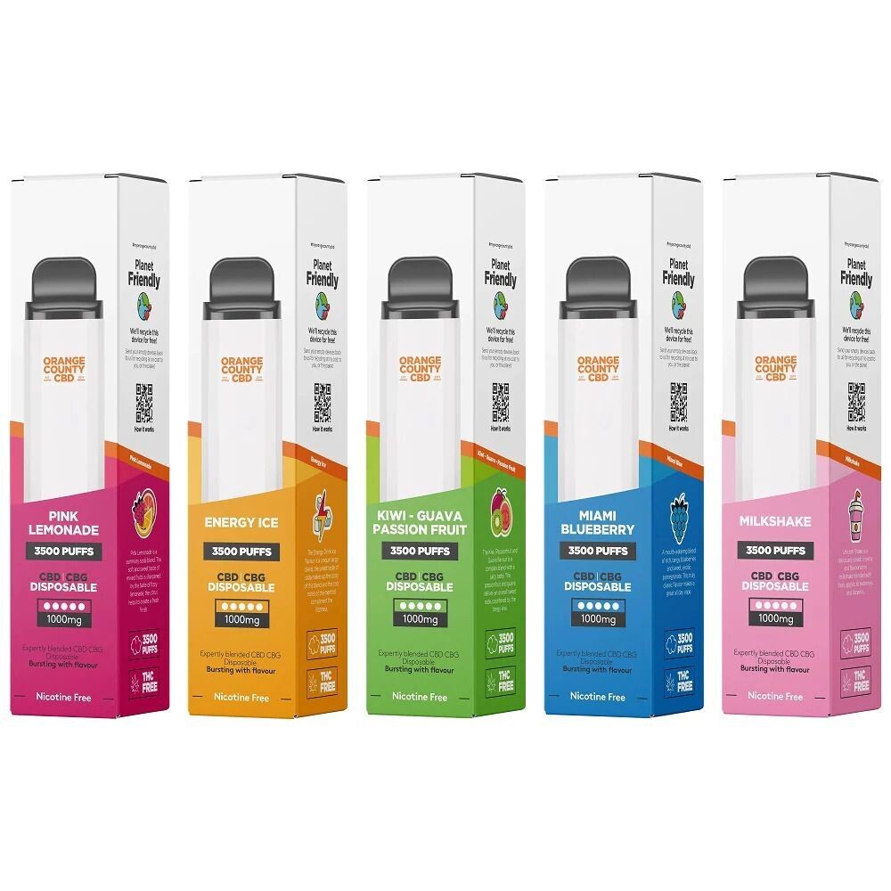 "Orange County CBD" Disposaple Vape Pen 600mg CBD + 400mg CBG (10ml)