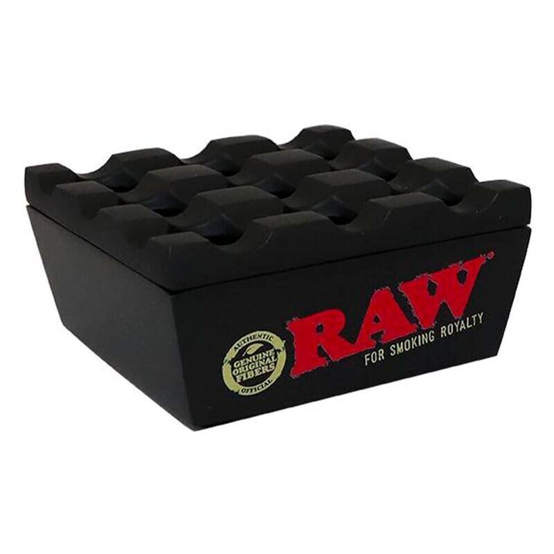 "RAW" Regal Metal Black Ashtray