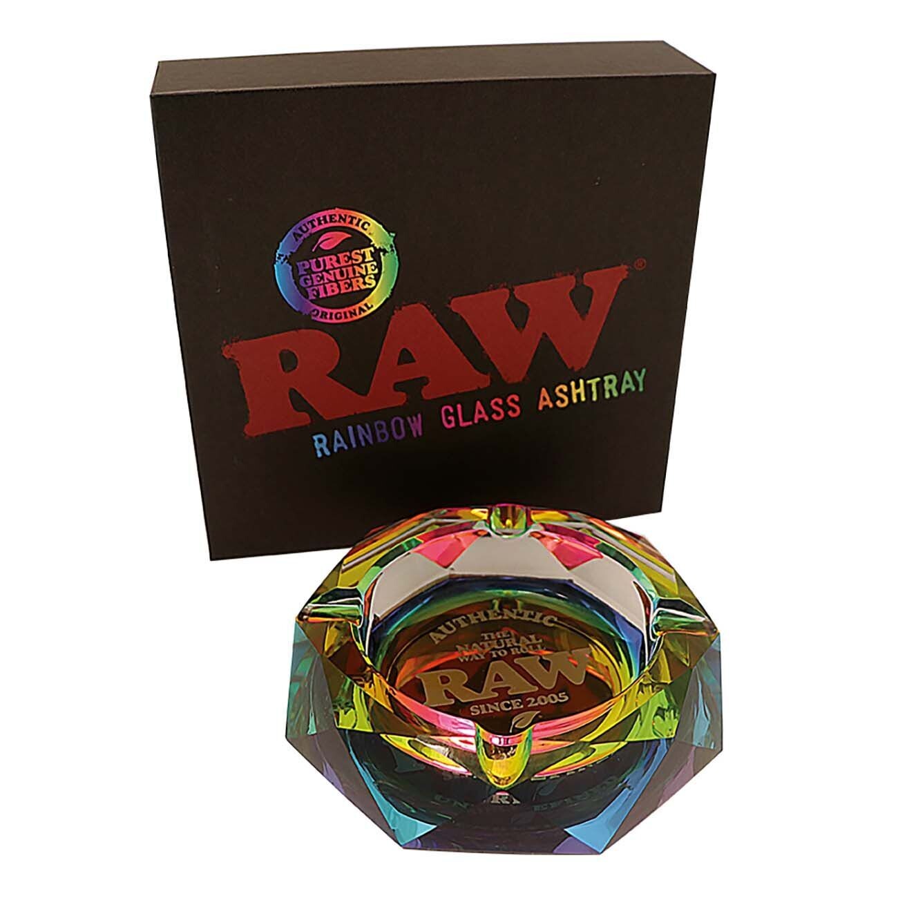RAW RAINBOW Aschenbecher aus Kristallglas