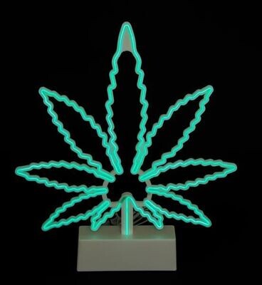 Neon Lamp "Cannabis leaf"