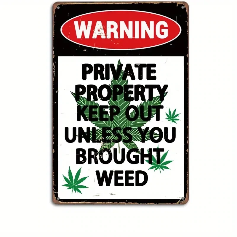 Blechschild "Warning"